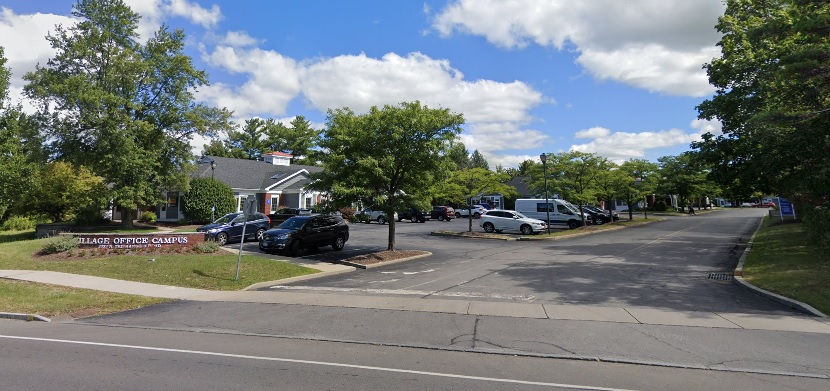 Hearing Aid Consultants of Central NY - Ithaca office entrance to office park