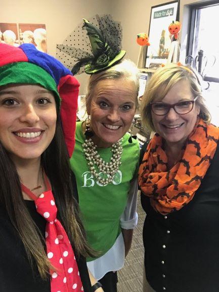 Kati, Dana, & Nancy like to keep things fun in the office.