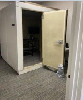 ADA accessible audio booth